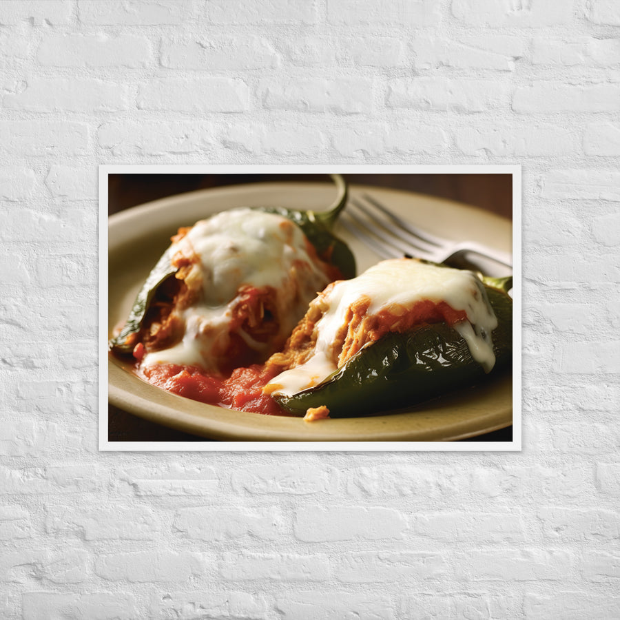 Chiles Rellenos Framed poster 🤤 from Yumify.AI