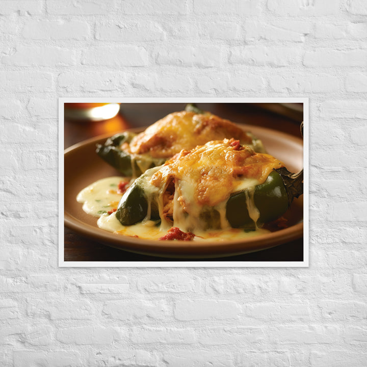 Chiles Rellenos Framed poster 🤤 from Yumify.AI