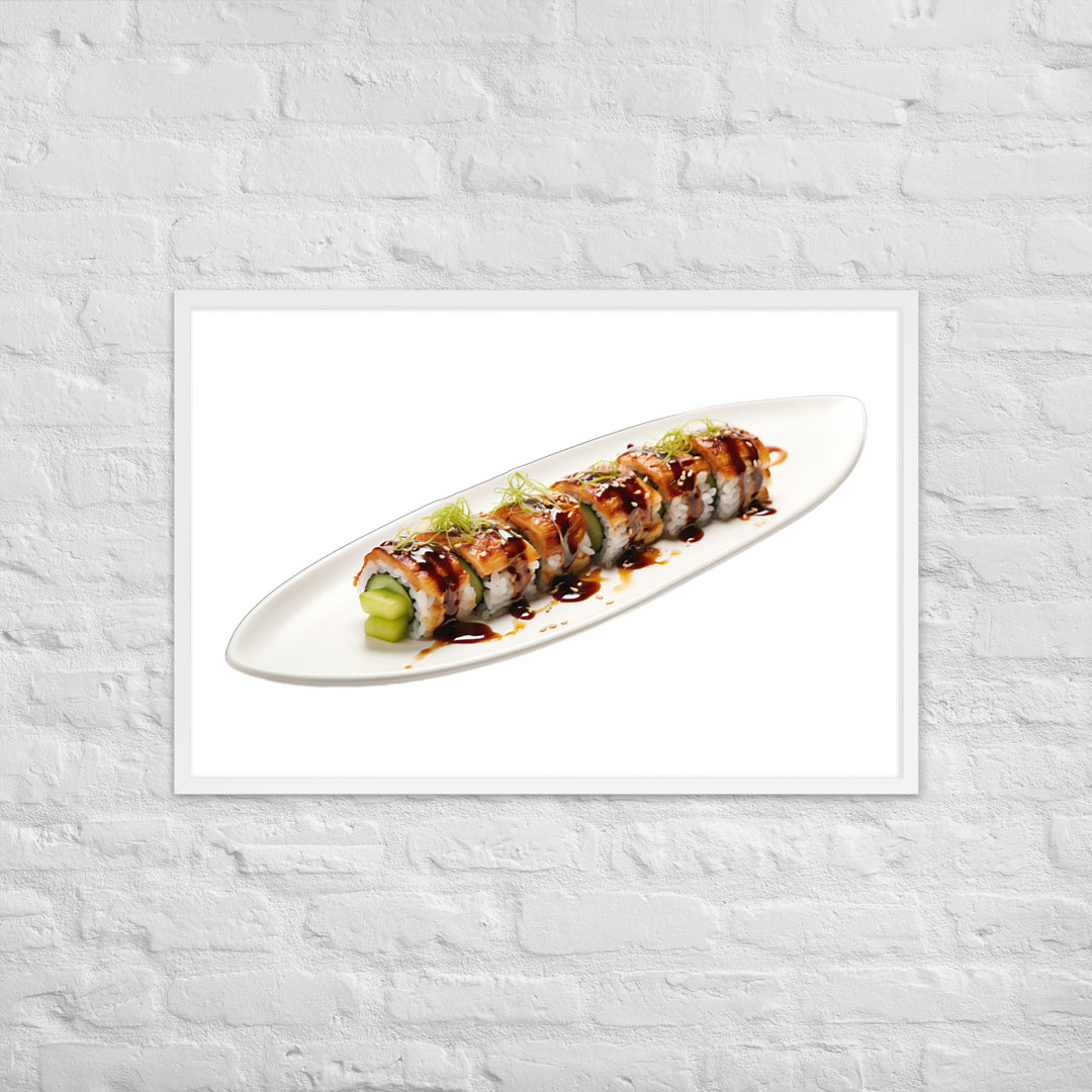 Creamy Eel Unagi Roll Framed poster 🤤 from Yumify.AI