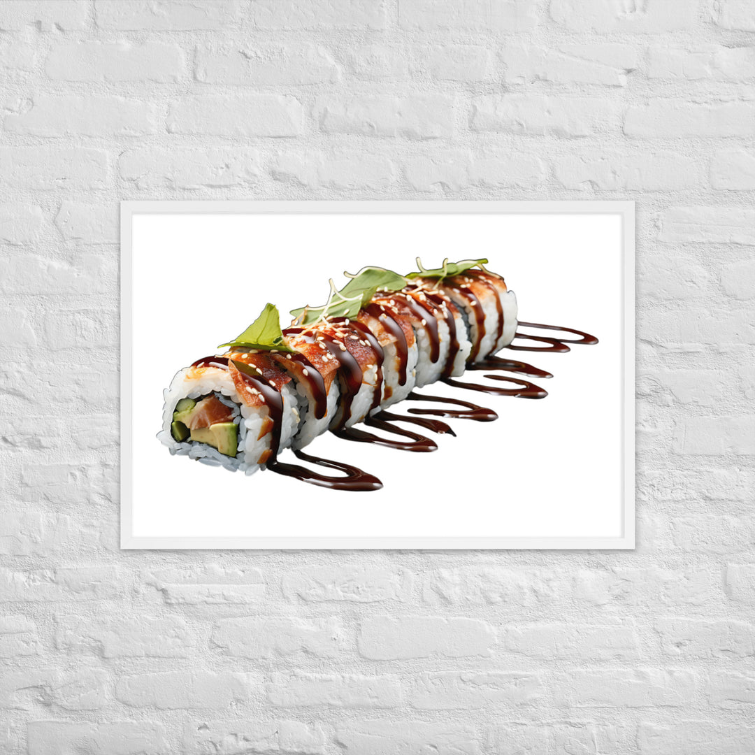 Creamy Eel Unagi Roll Framed poster 🤤 from Yumify.AI