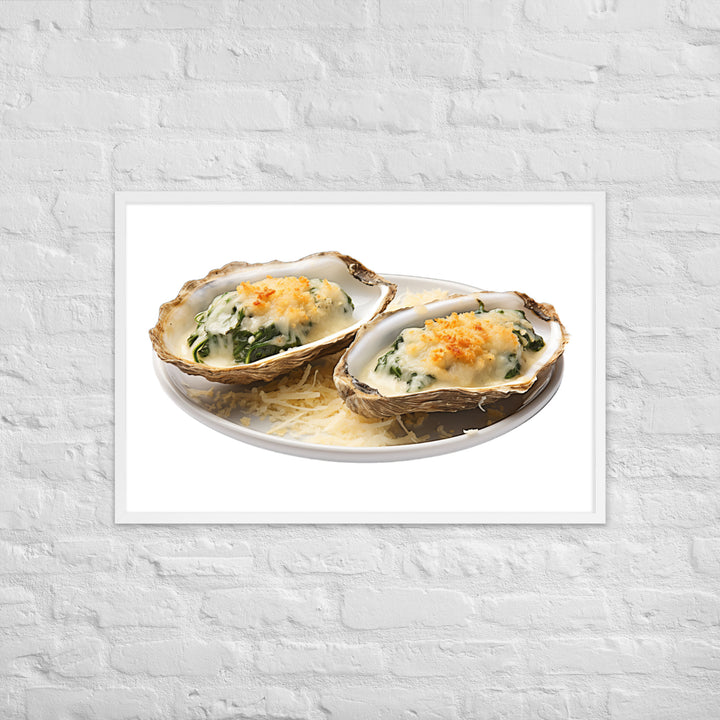 Oysters Rockefeller Framed poster 🤤 from Yumify.AI