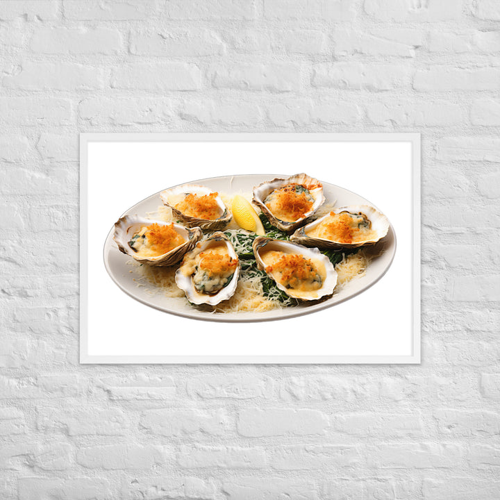 Oysters Rockefeller Framed poster 🤤 from Yumify.AI