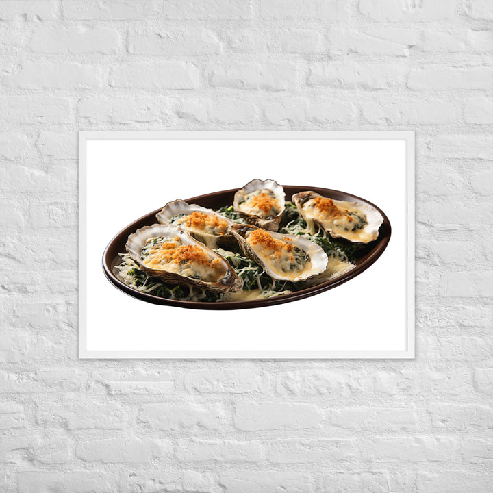 Oysters Rockefeller Framed poster 🤤 from Yumify.AI