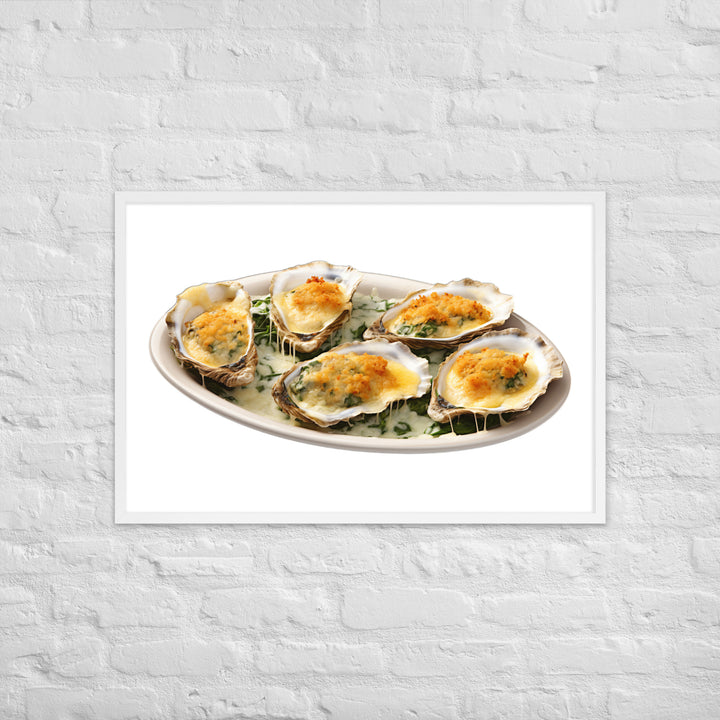 Oysters Rockefeller Framed poster 🤤 from Yumify.AI