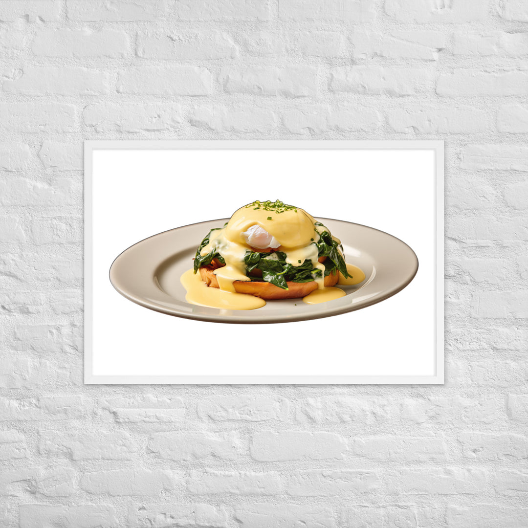 Florentine Eggs Benedict Framed poster 🤤 from Yumify.AI