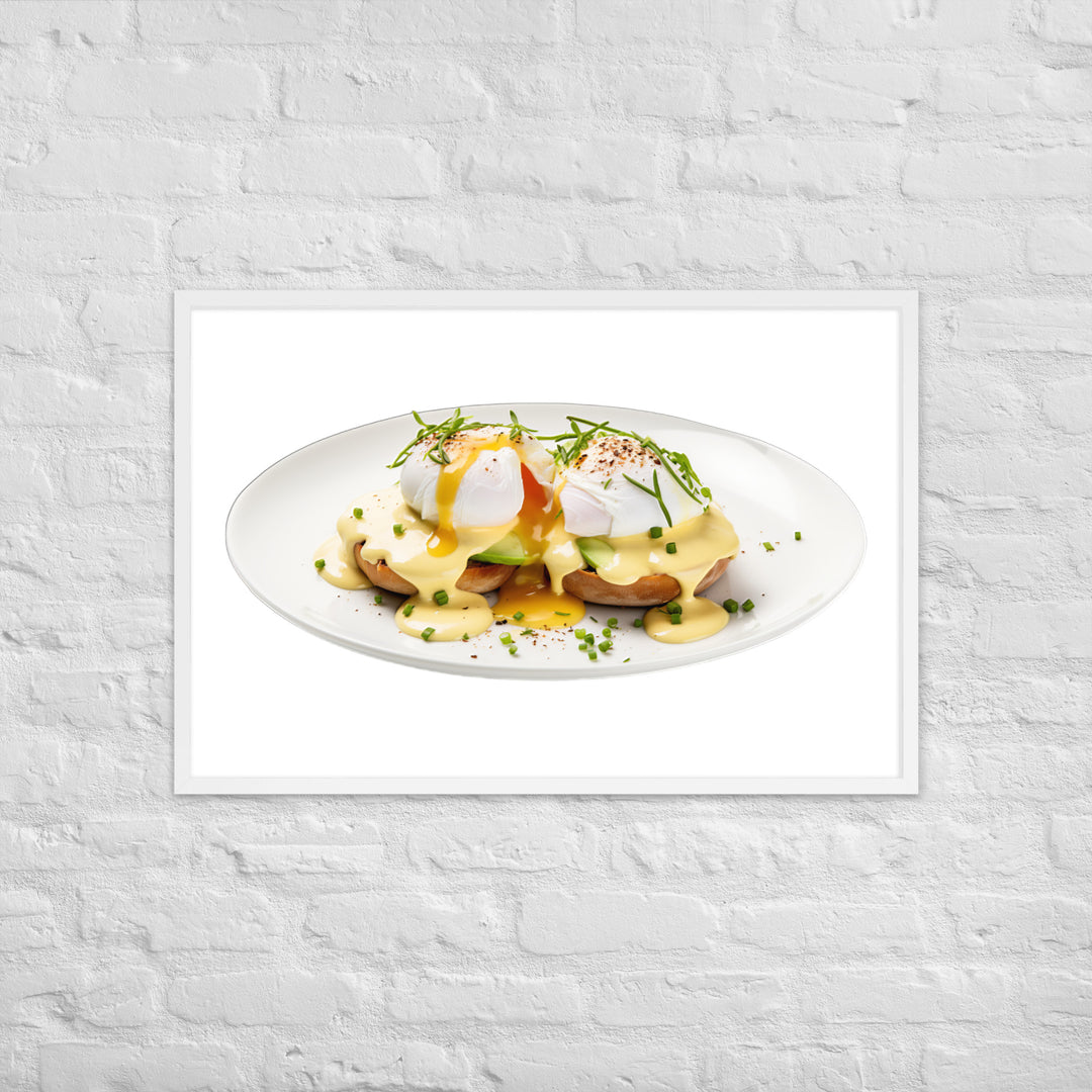 Avocado Eggs Benedict Framed poster 🤤 from Yumify.AI