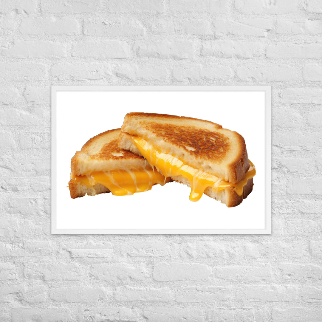 Grilled Cheese Sandwich Framed poster 🤤 from Yumify.AI