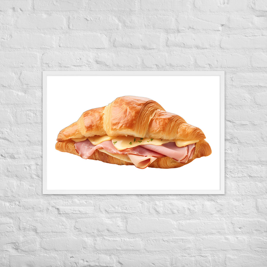 Ham and Cheese Croissant Framed poster 🤤 from Yumify.AI