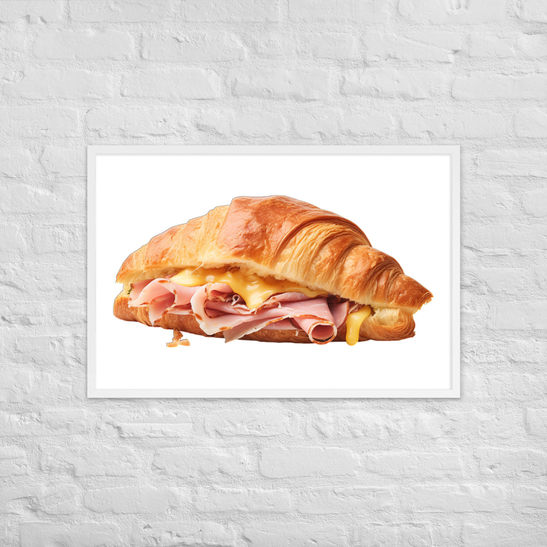 Ham and Cheese Croissant Framed poster 🤤 from Yumify.AI