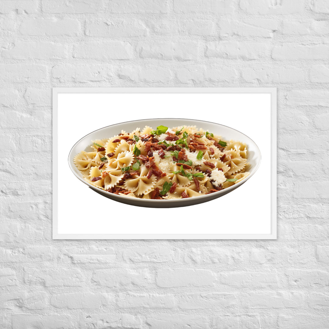 Sun dried Tomato Farfalle Framed poster 🤤 from Yumify.AI