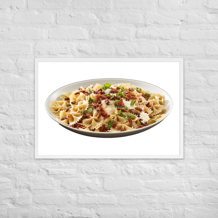 Sun dried Tomato Farfalle Framed poster 🤤 from Yumify.AI