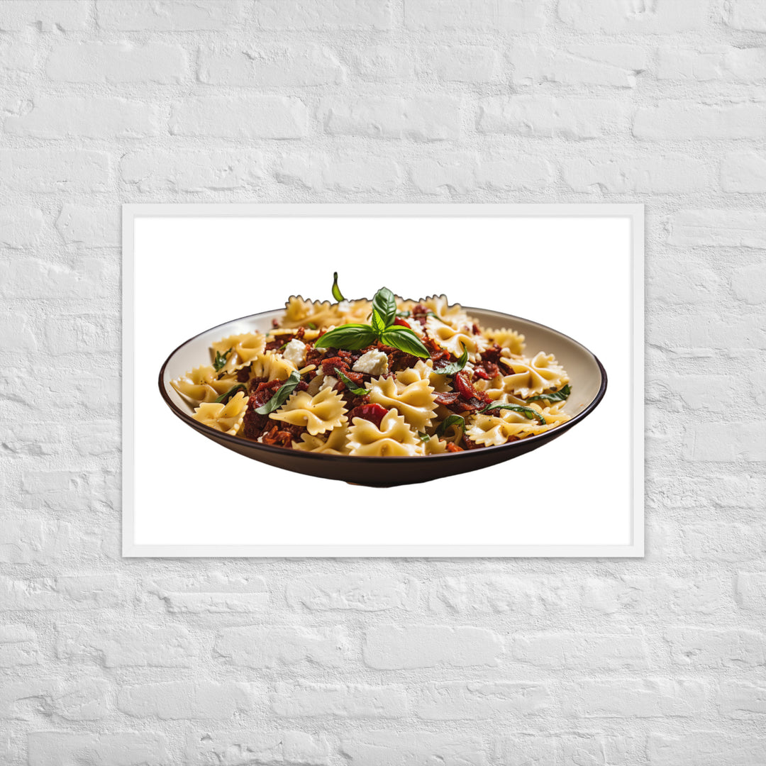 Sun dried Tomato Farfalle Framed poster 🤤 from Yumify.AI