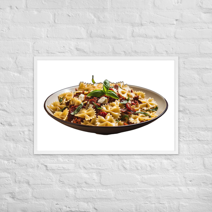 Sun dried Tomato Farfalle Framed poster 🤤 from Yumify.AI