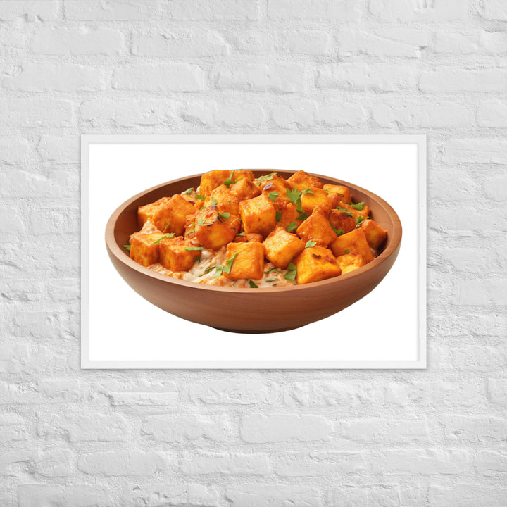 Paneer Tikka Masala Glow Framed poster 🤤 from Yumify.AI