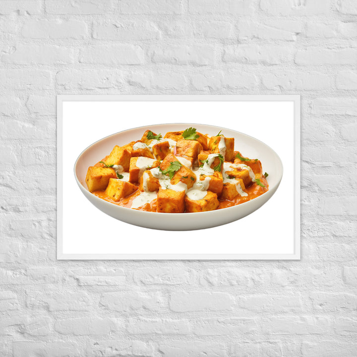 Paneer Tikka Masala Glow Framed poster 🤤 from Yumify.AI