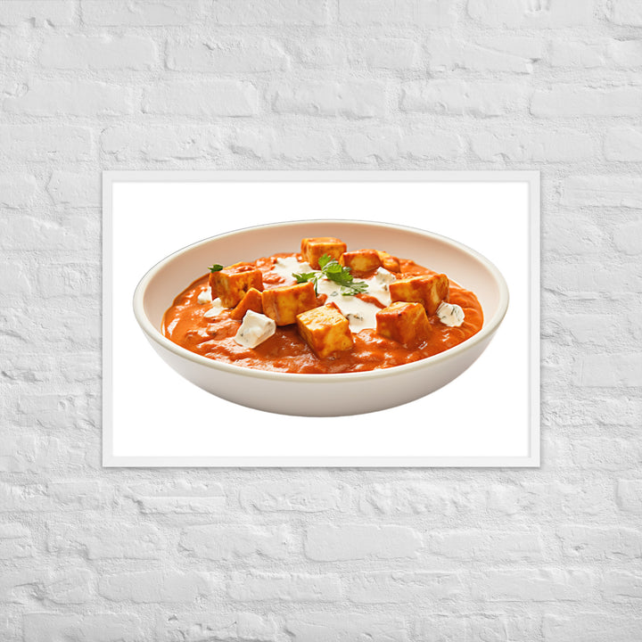 Paneer Tikka Masala Glow Framed poster 🤤 from Yumify.AI