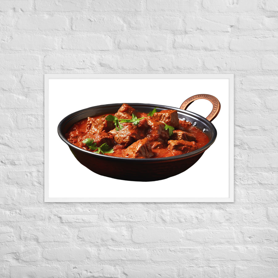 Mutton Rogan Josh Framed poster 🤤 from Yumify.AI