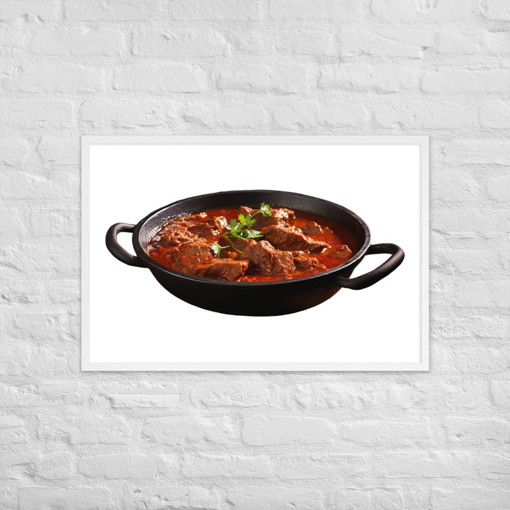 Mutton Rogan Josh Framed poster 🤤 from Yumify.AI