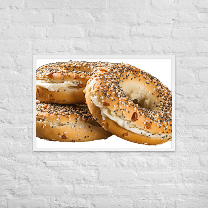 Everything Bagel Framed poster 🤤 from Yumify.AI