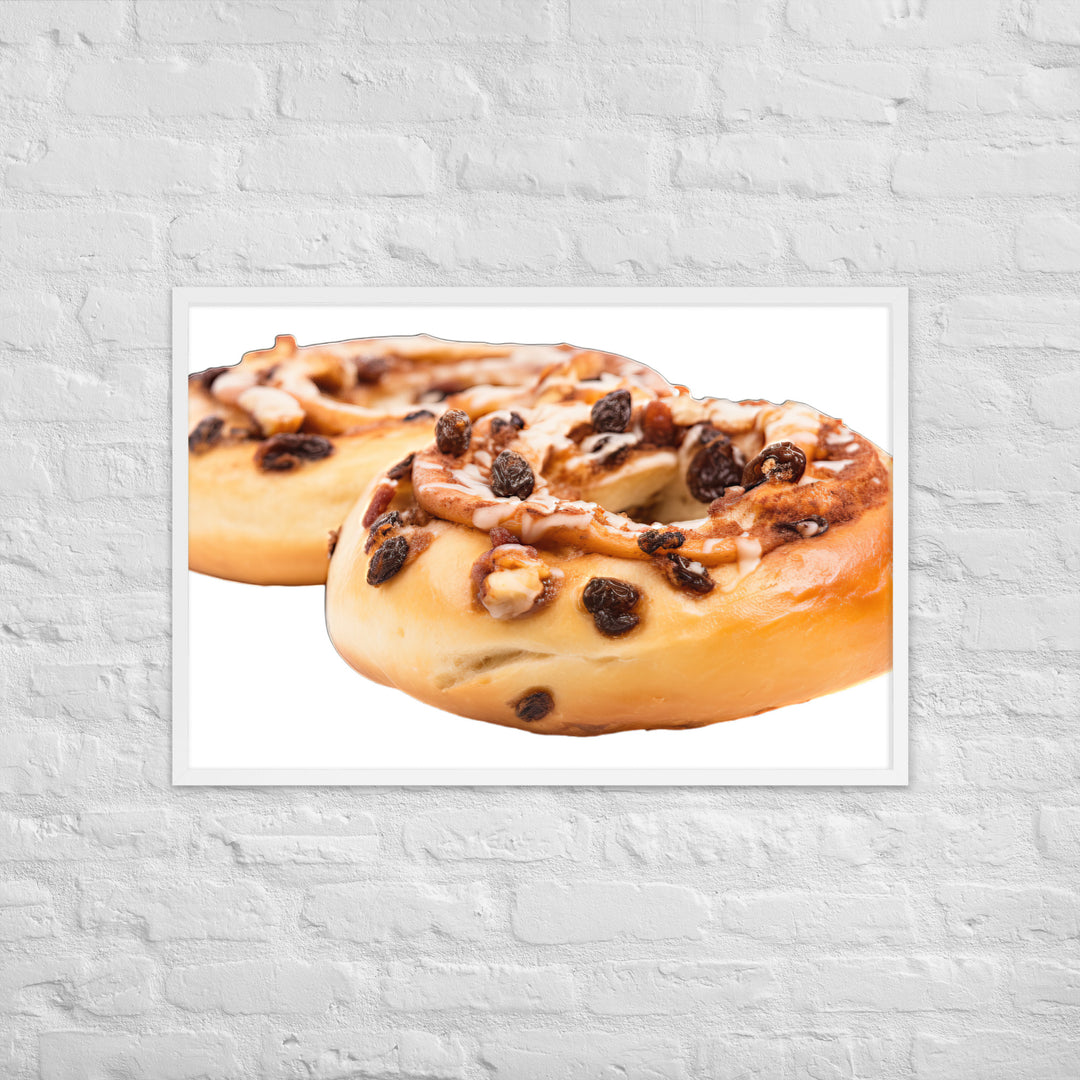 Cinnamon Raisin Bagel Framed poster 🤤 from Yumify.AI