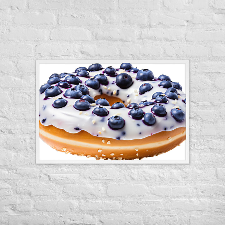 Blueberry Bagel Framed poster 🤤 from Yumify.AI