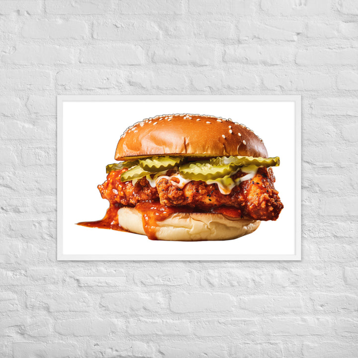 Nashville Hot Chicken Framed poster 🤤 from Yumify.AI