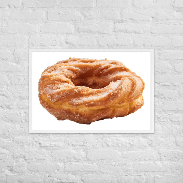 Cinnamon Sugar Donut Twist Framed poster 🤤 from Yumify.AI