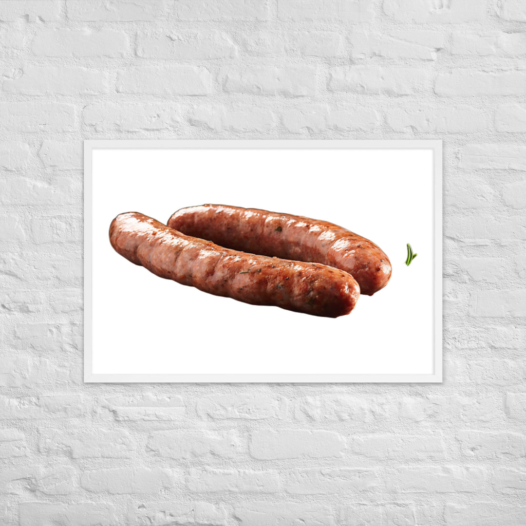 Veal Sausage Delight Framed poster 🤤 from Yumify.AI