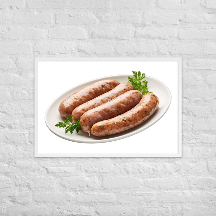 Veal Sausage Delight Framed poster 🤤 from Yumify.AI