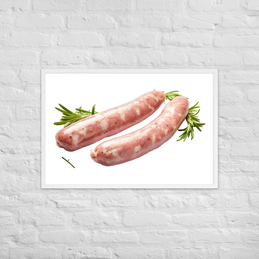 Veal Sausage Delight Framed poster 🤤 from Yumify.AI