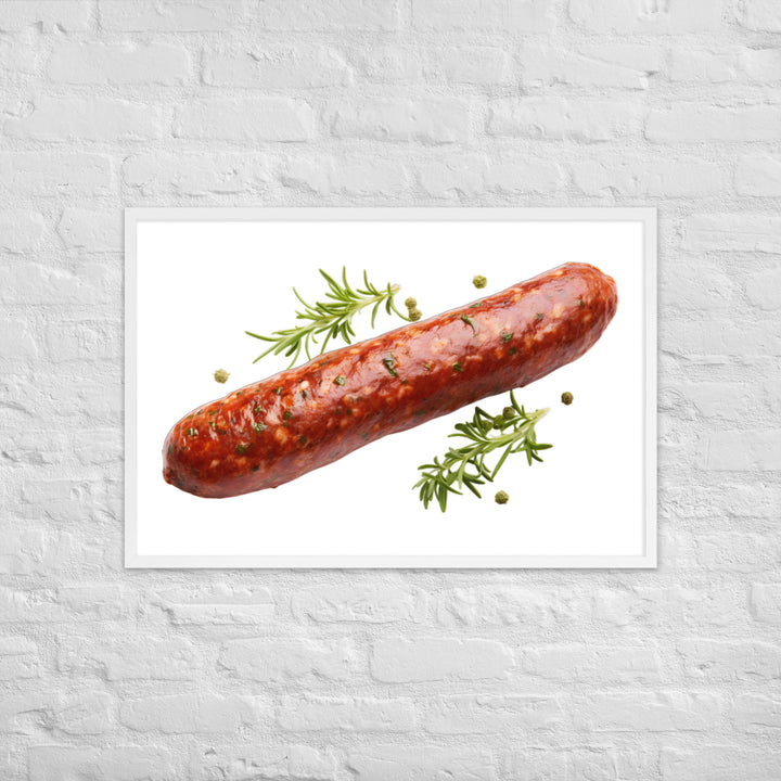 Lamb Sausage Framed poster 🤤 from Yumify.AI