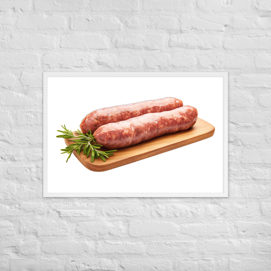 Lamb Sausage Framed poster 🤤 from Yumify.AI