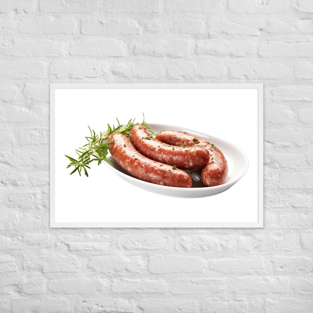 Lamb Sausage Framed poster 🤤 from Yumify.AI