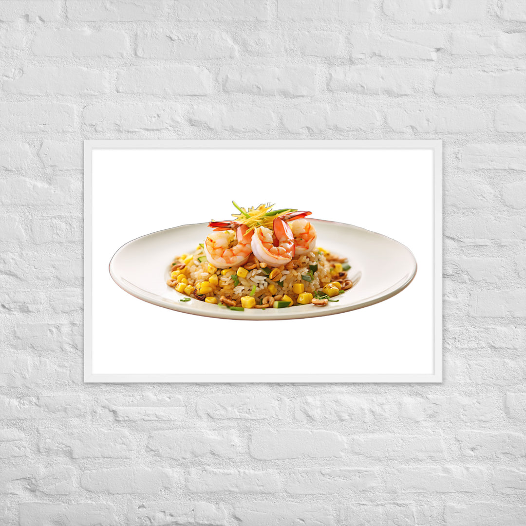 Shrimp Fried Rice Framed poster 🤤 from Yumify.AI