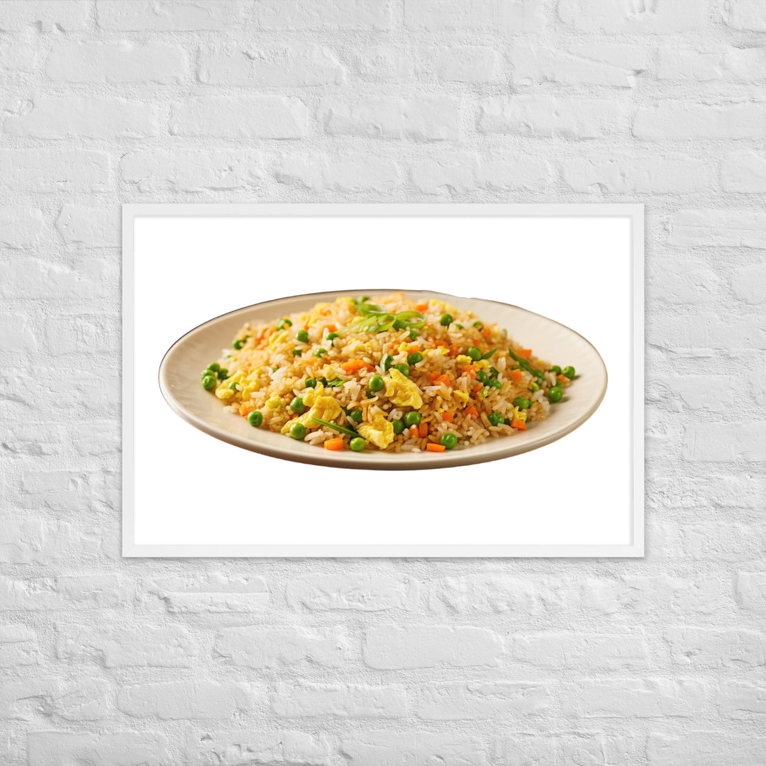 Classic Egg Fried Rice Framed poster 🤤 from Yumify.AI