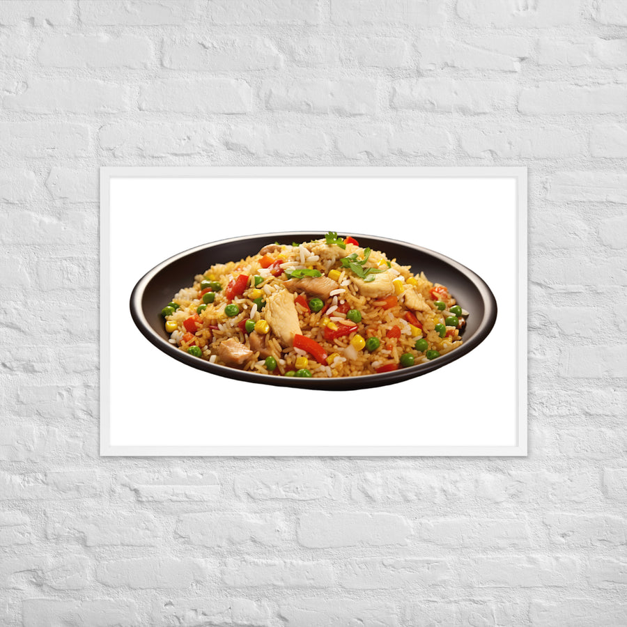 Chicken Fried Rice Framed poster 🤤 from Yumify.AI