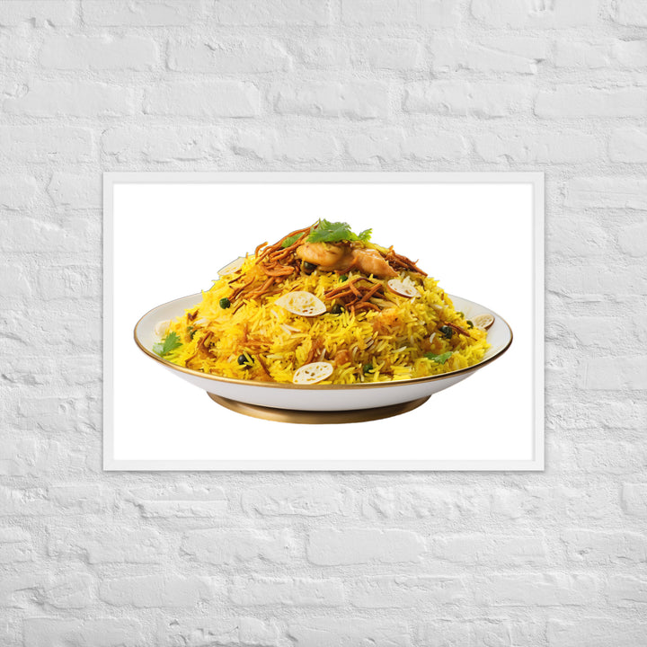 Layered Chicken Biryani Framed poster 🤤 from Yumify.AI