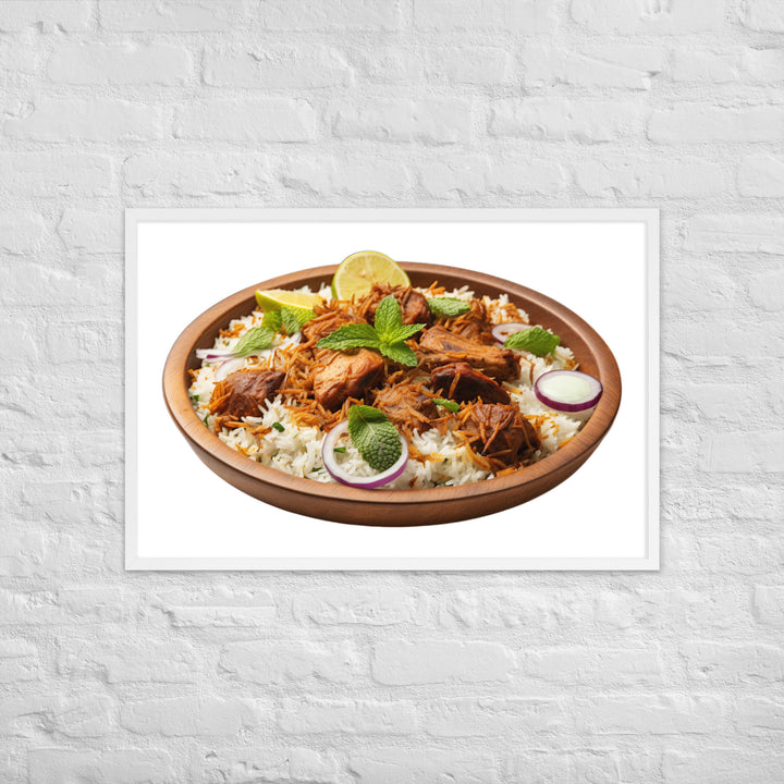 Mutton Biryani Platter Framed poster 🤤 from Yumify.AI