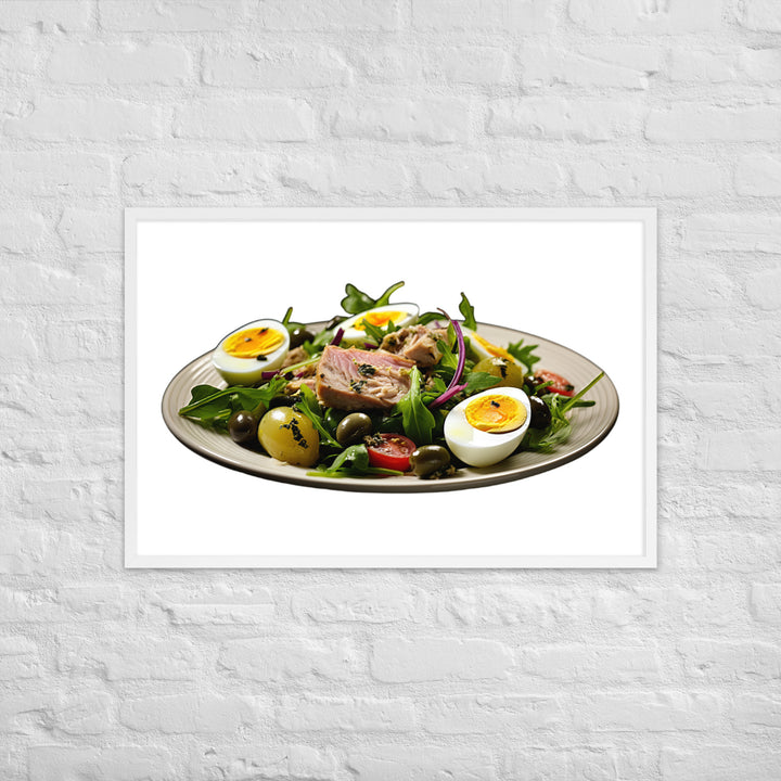 Tuna Nicoise Salad Framed poster 🤤 from Yumify.AI