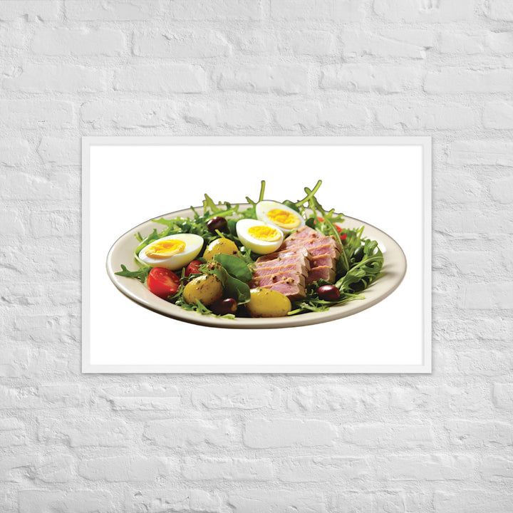 Tuna Nicoise Salad Framed poster 🤤 from Yumify.AI