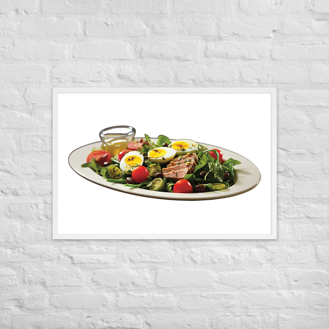 Tuna Nicoise Salad Framed poster 🤤 from Yumify.AI