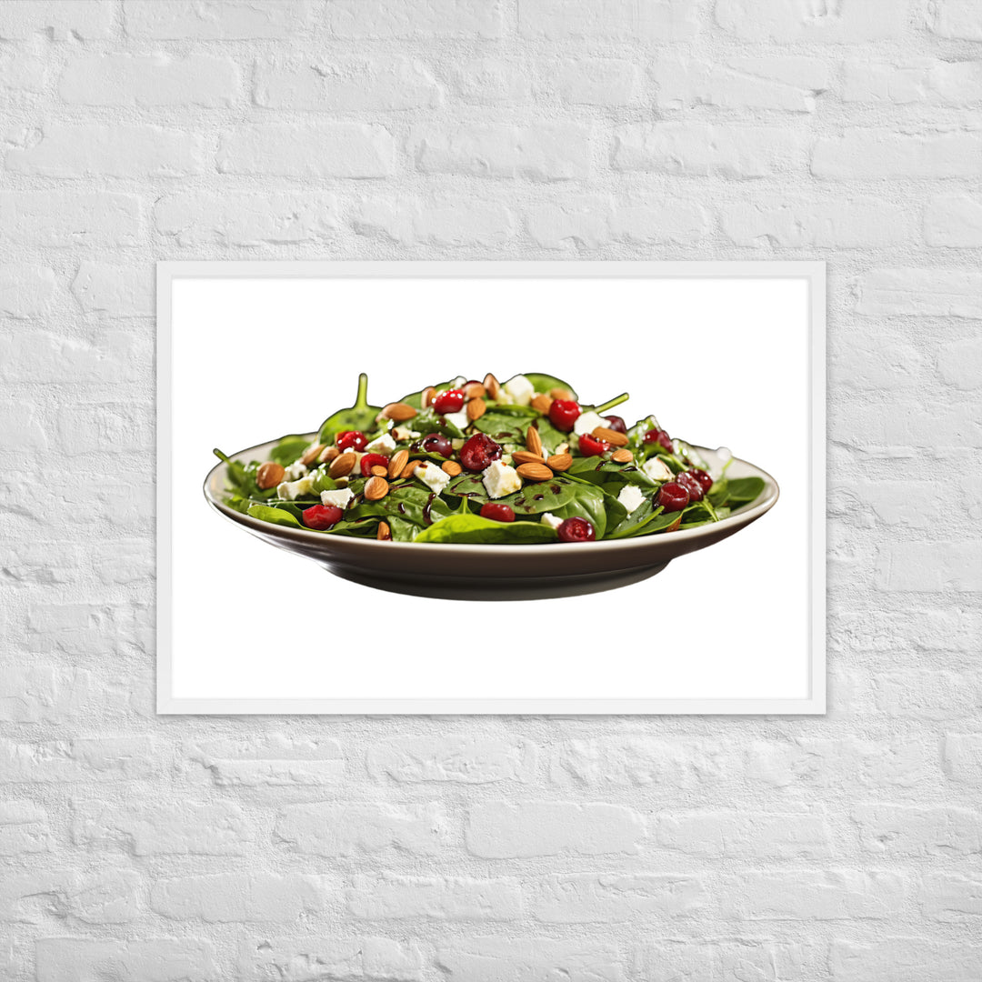 Spinach Salad Framed poster 🤤 from Yumify.AI