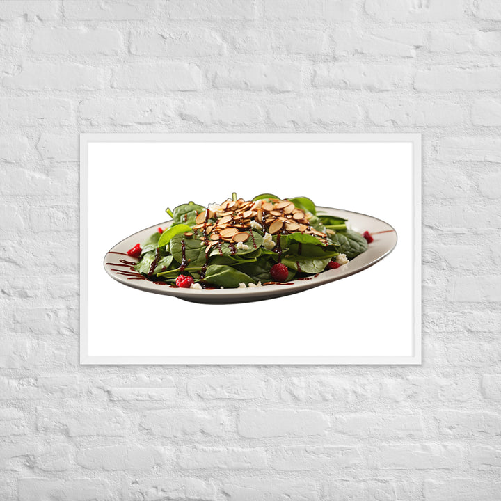 Spinach Salad Framed poster 🤤 from Yumify.AI