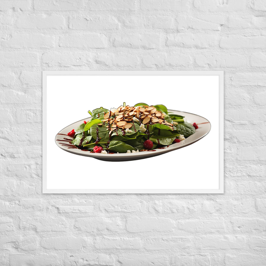 Spinach Salad Framed poster 🤤 from Yumify.AI