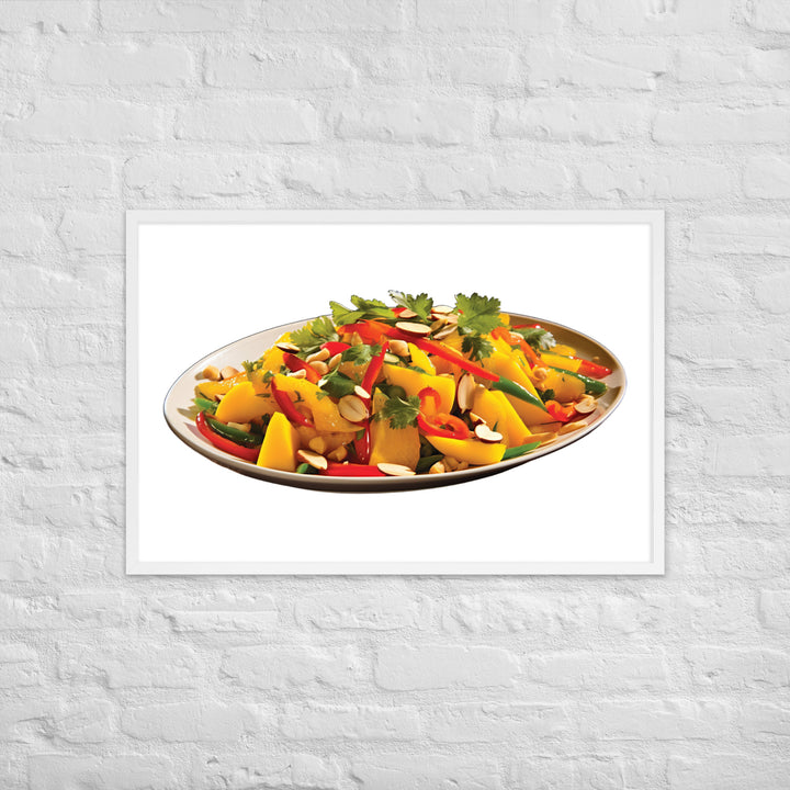 Thai Mango Salad Framed poster 🤤 from Yumify.AI