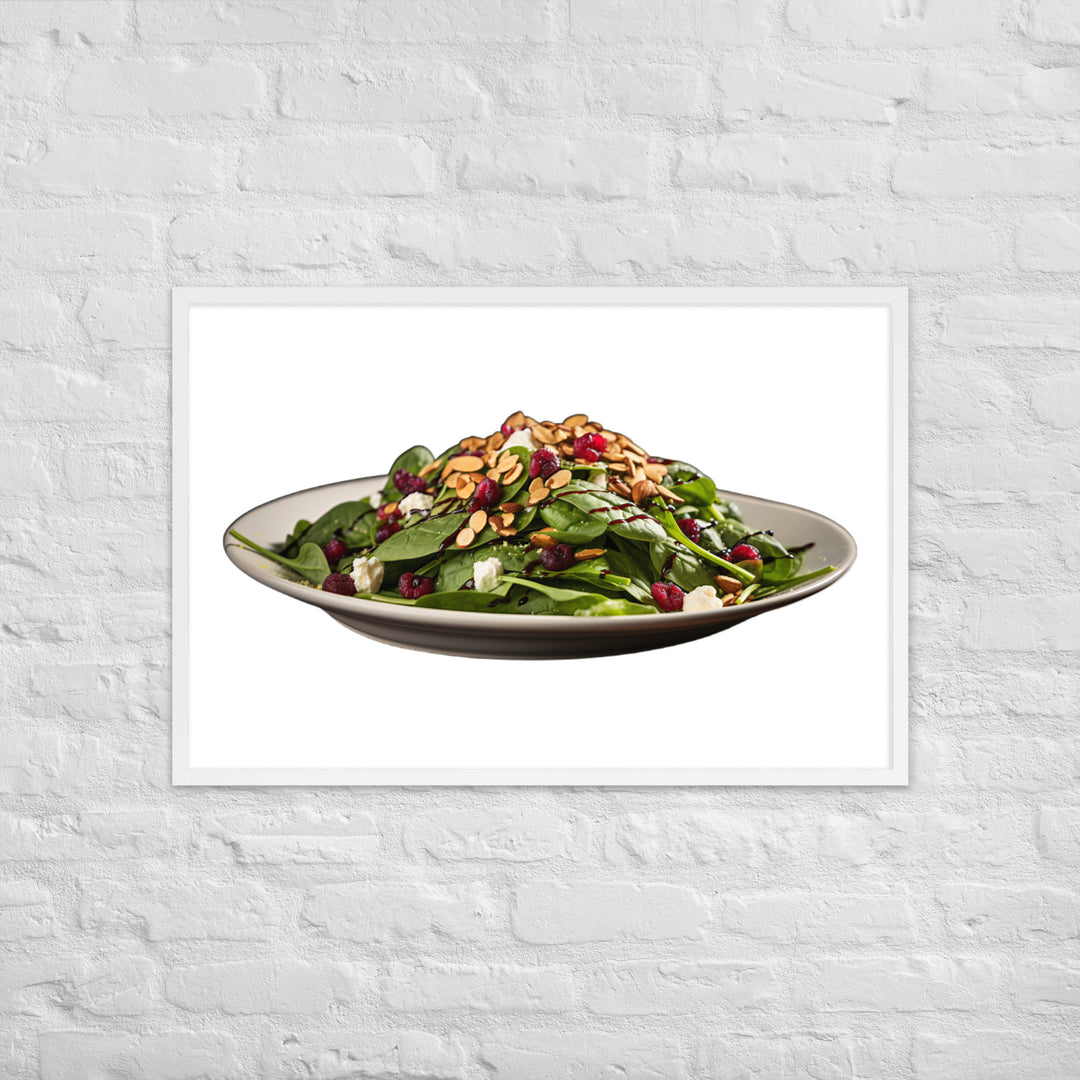 Spinach Salad Framed poster 🤤 from Yumify.AI