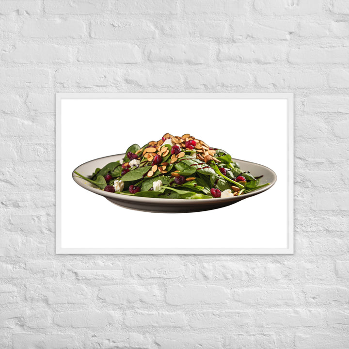 Spinach Salad Framed poster 🤤 from Yumify.AI