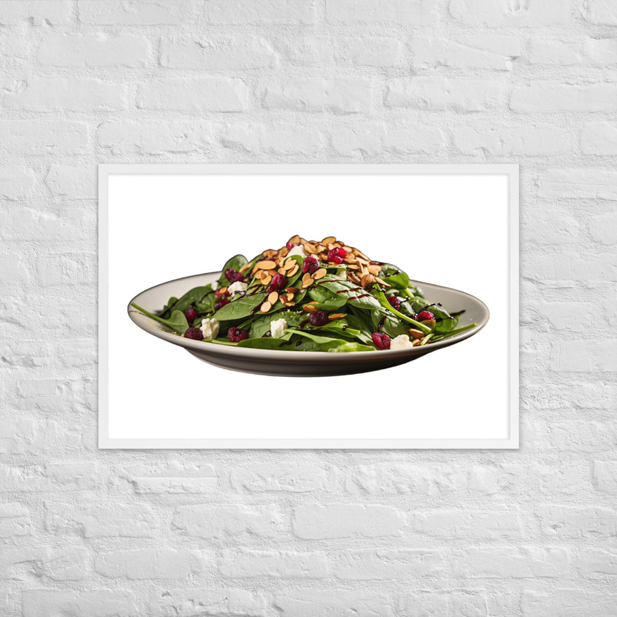 Spinach Salad Framed poster 🤤 from Yumify.AI