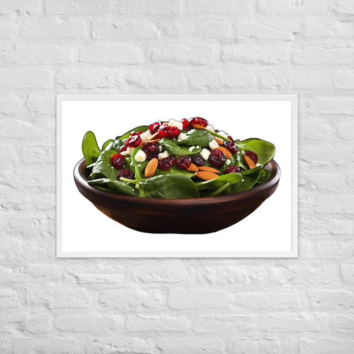 Spinach Salad Framed poster 🤤 from Yumify.AI