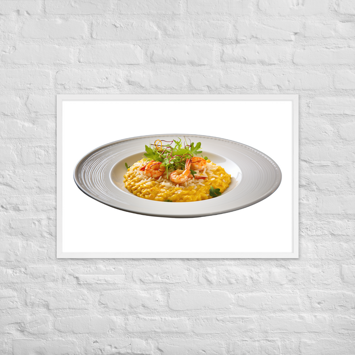 Saffron Risotto Framed poster 🤤 from Yumify.AI